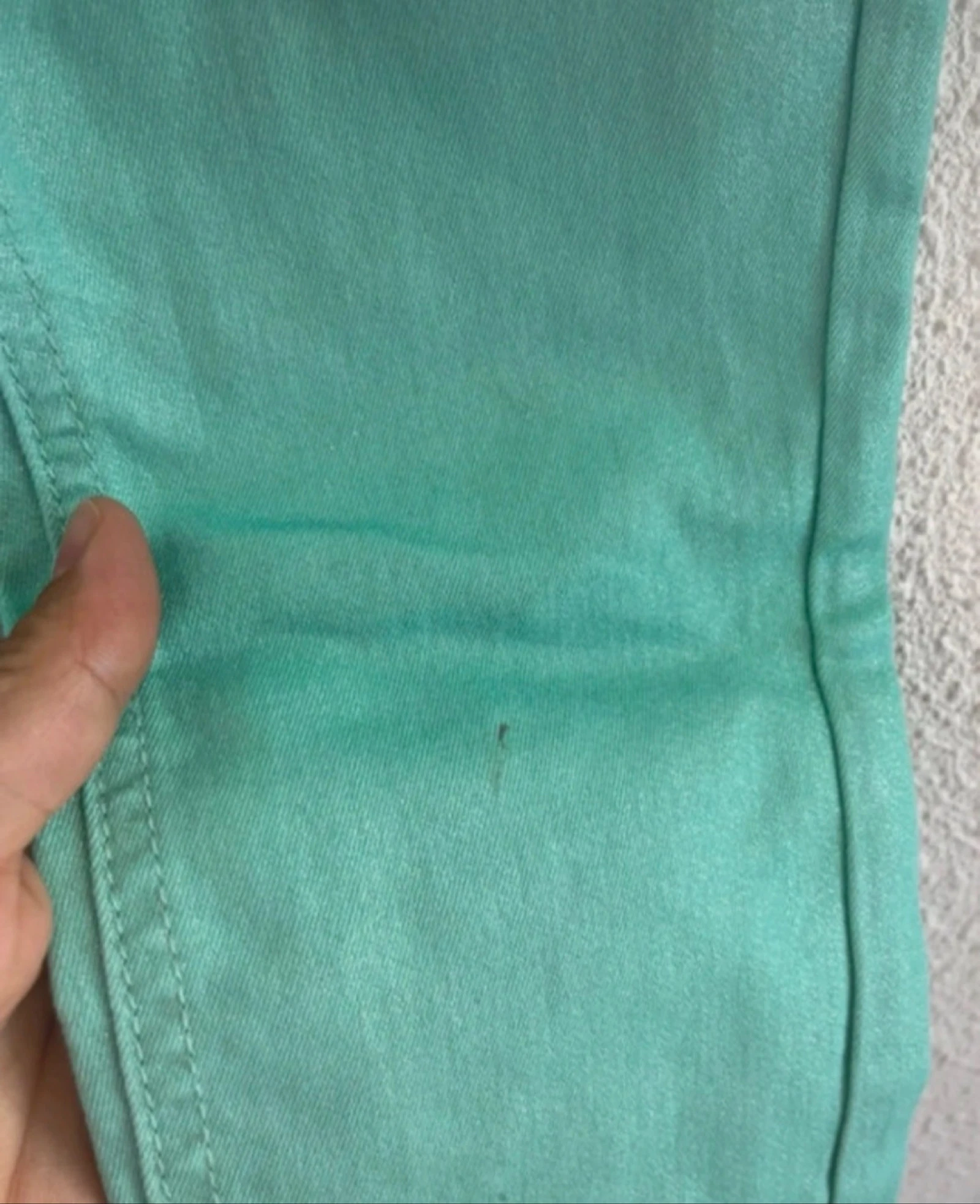 Turquoise jeans size 9 years Someone – photo 6